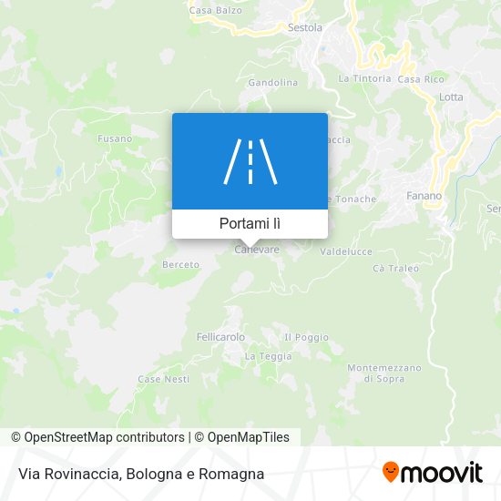 Mappa Via Rovinaccia