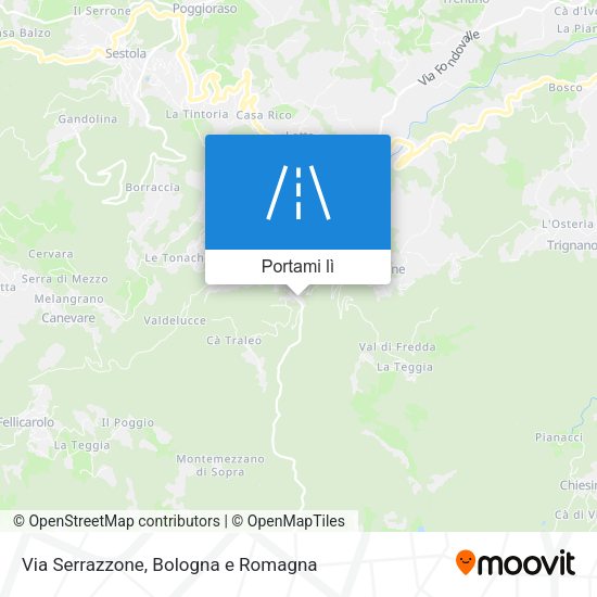 Mappa Via Serrazzone