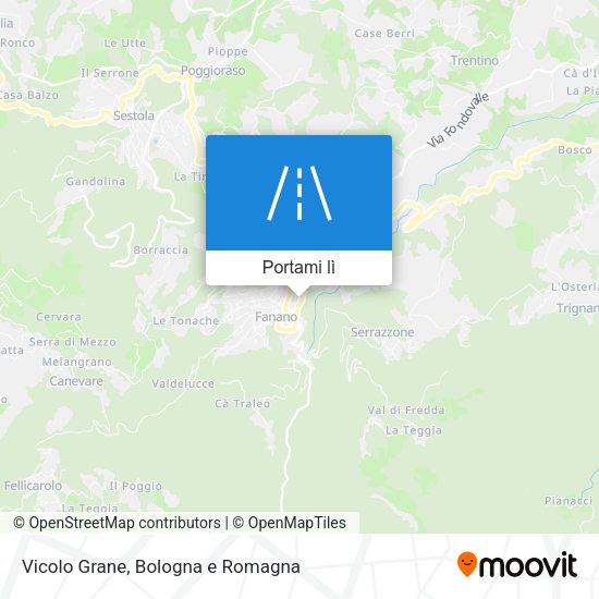 Mappa Vicolo Grane