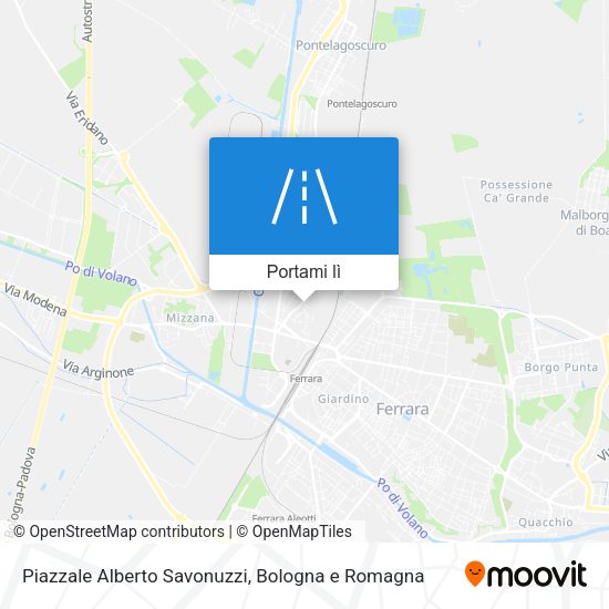 Mappa Piazzale Alberto Savonuzzi