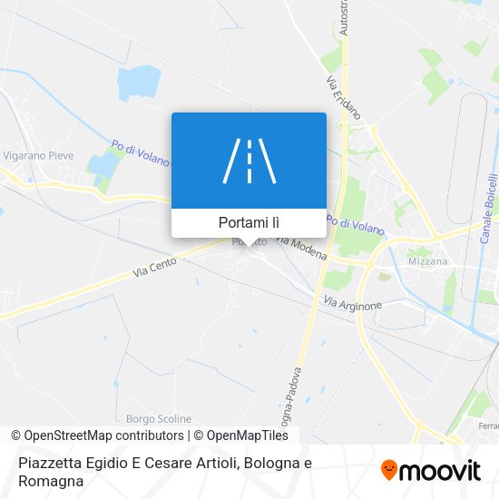Mappa Piazzetta Egidio E Cesare Artioli