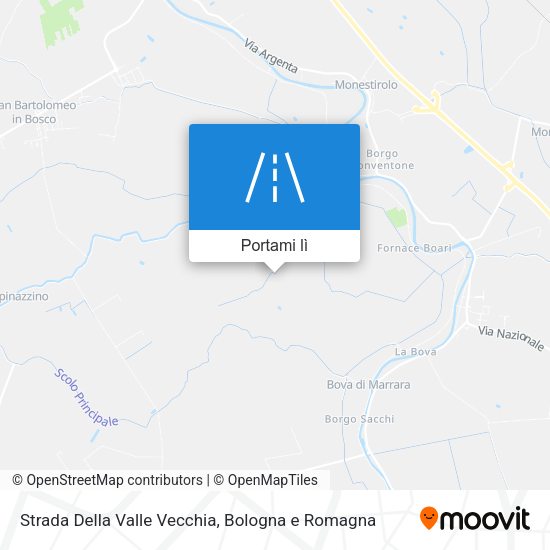 Mappa Strada Della Valle Vecchia