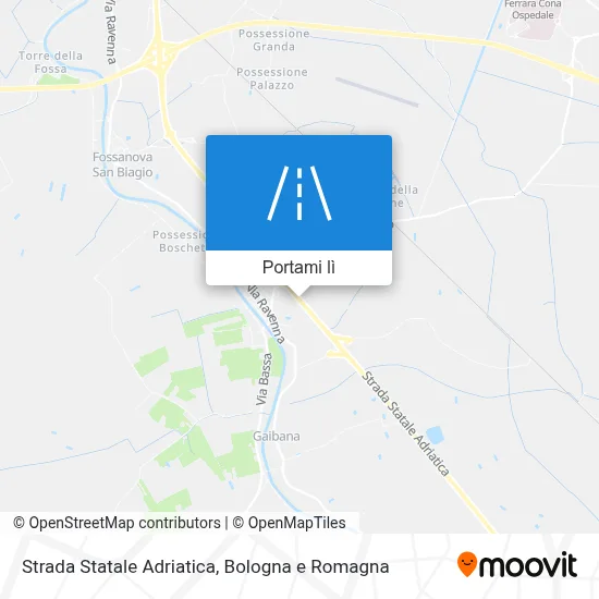 Mappa Strada Statale Adriatica