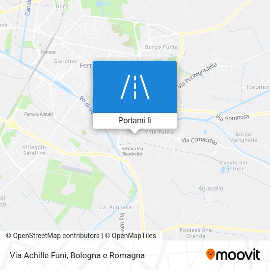 Mappa Via Achille Funi