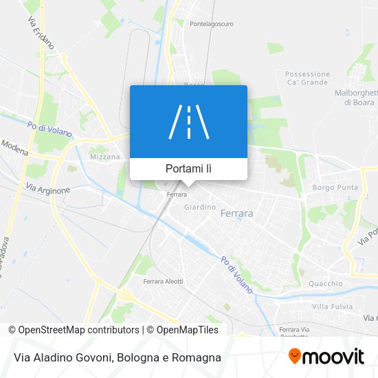 Mappa Via Aladino Govoni