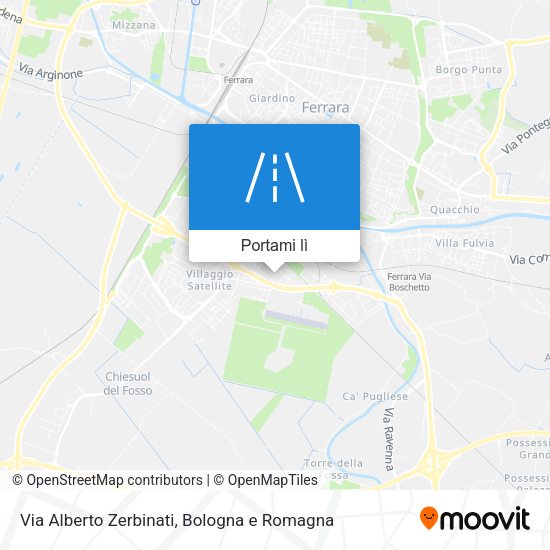 Mappa Via Alberto Zerbinati