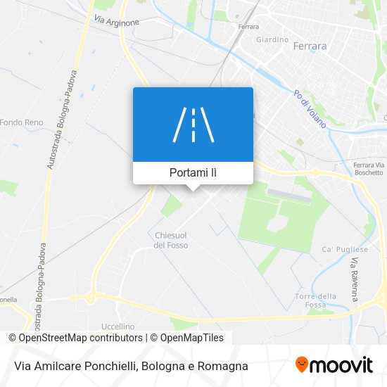 Mappa Via Amilcare Ponchielli