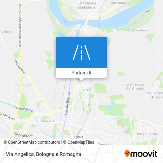 Mappa Via Angelica