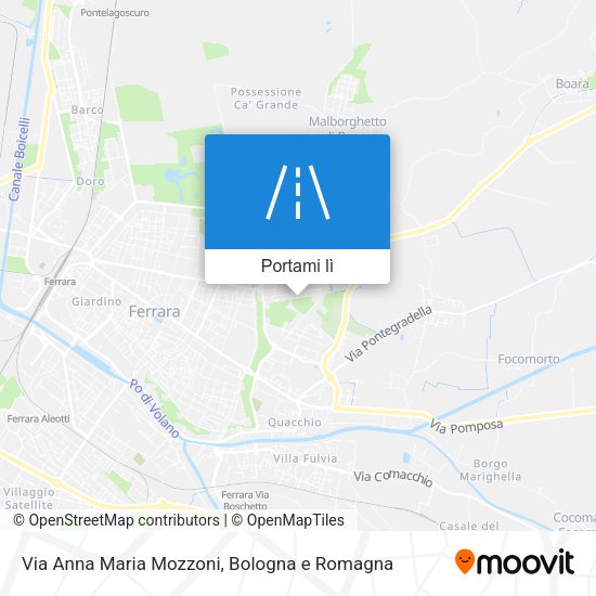 Mappa Via Anna Maria Mozzoni