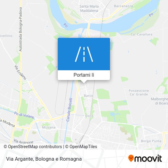 Mappa Via Argante