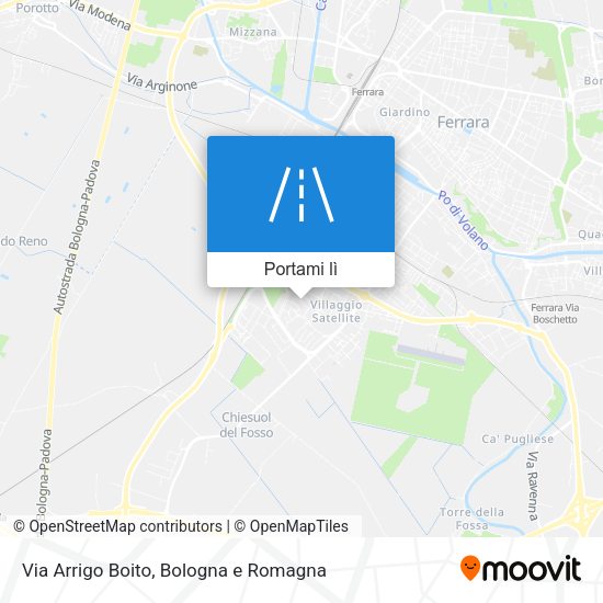 Mappa Via Arrigo Boito