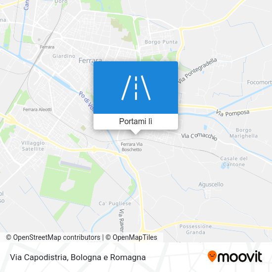 Mappa Via Capodistria