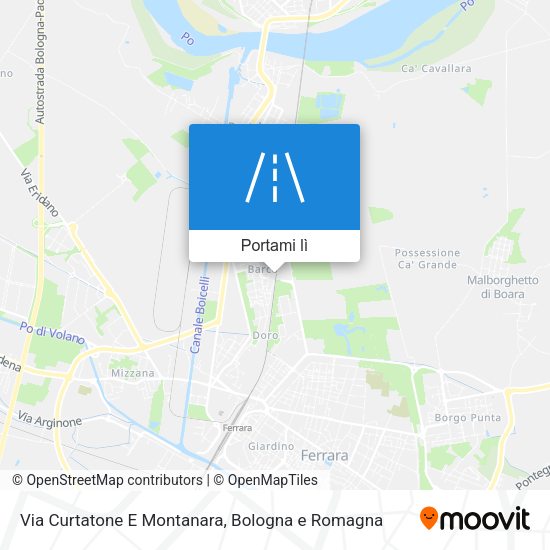 Mappa Via Curtatone E Montanara