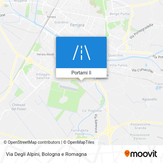 Mappa Via Degli Alpini