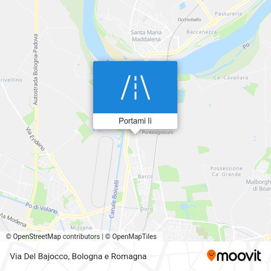 Mappa Via Del Bajocco
