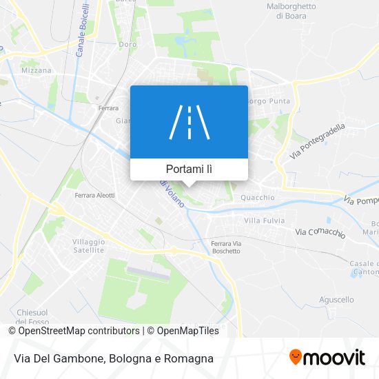 Mappa Via Del Gambone