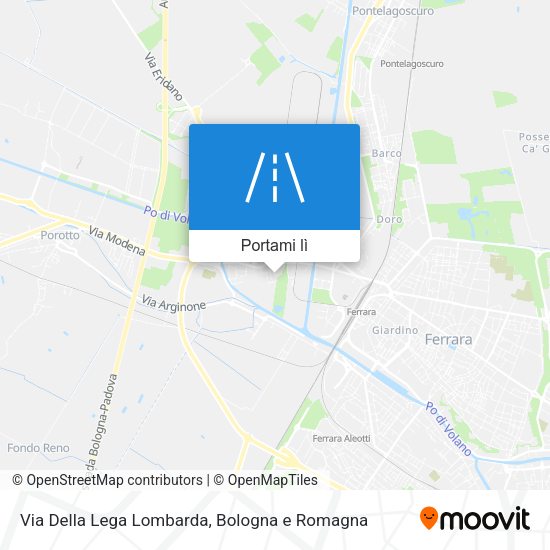 Mappa Via Della Lega Lombarda