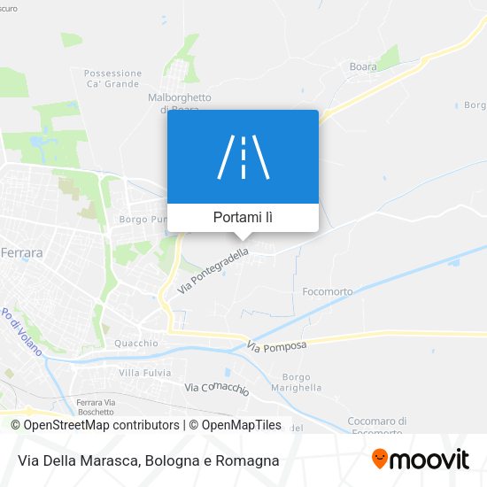 Mappa Via Della Marasca