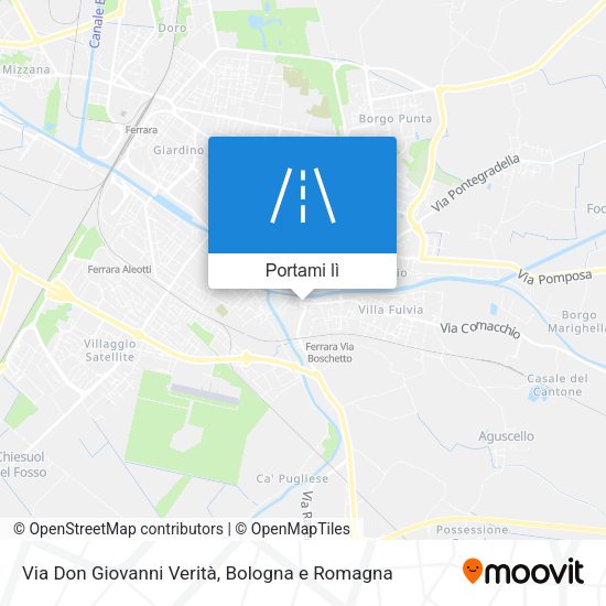 Mappa Via Don Giovanni Verità