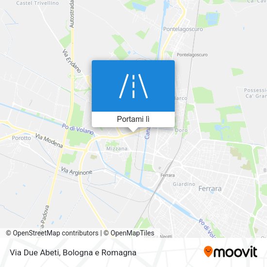 Mappa Via Due Abeti
