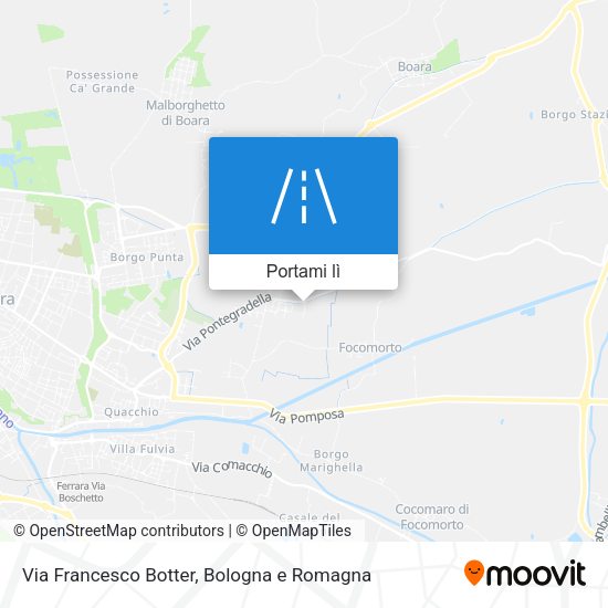 Mappa Via Francesco Botter