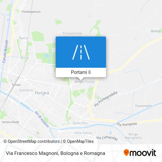 Mappa Via Francesco Magnoni