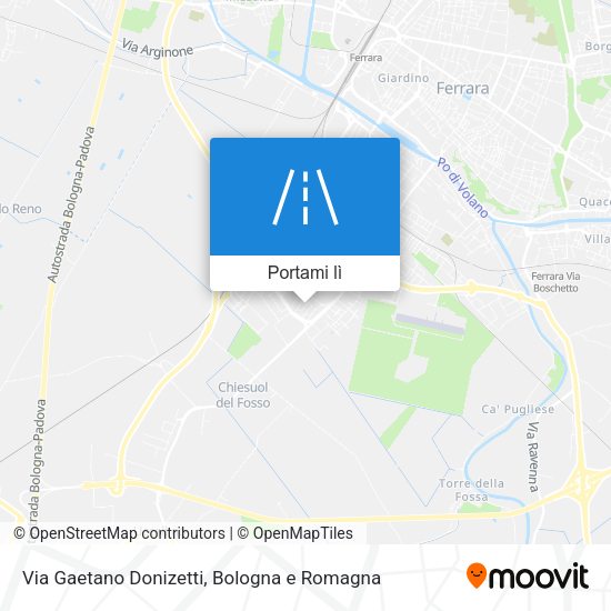 Mappa Via Gaetano Donizetti