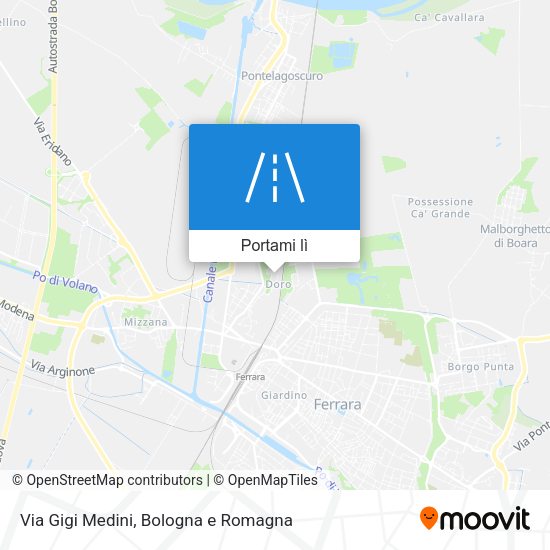 Mappa Via Gigi Medini