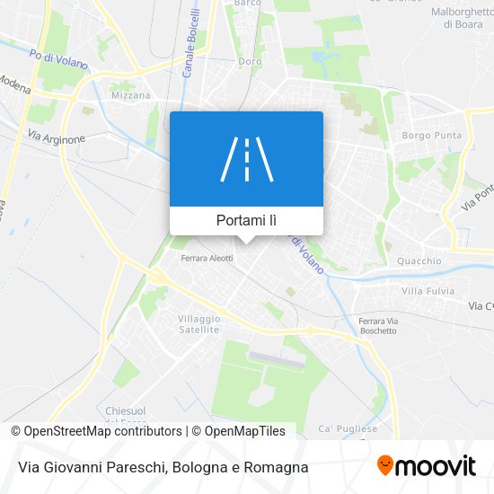 Mappa Via Giovanni Pareschi