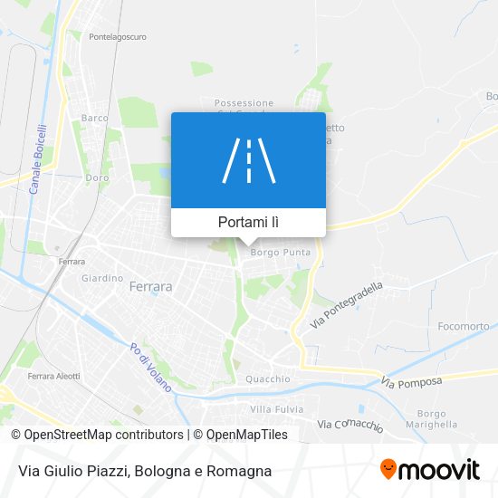 Mappa Via Giulio Piazzi