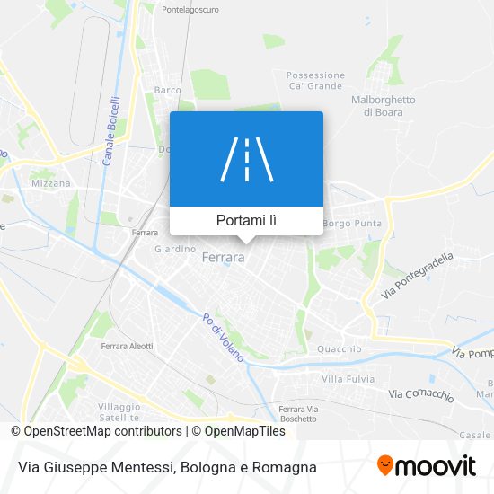 Mappa Via Giuseppe Mentessi
