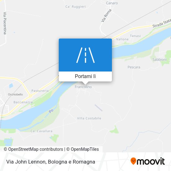 Mappa Via John Lennon