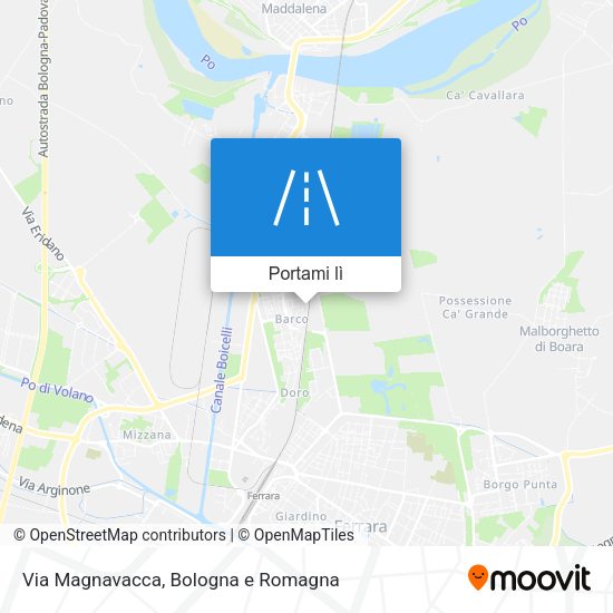 Mappa Via Magnavacca
