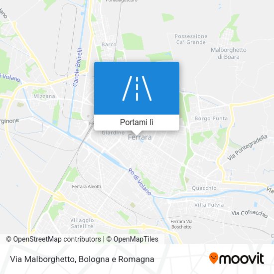 Mappa Via Malborghetto
