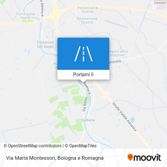 Mappa Via Maria Montessori