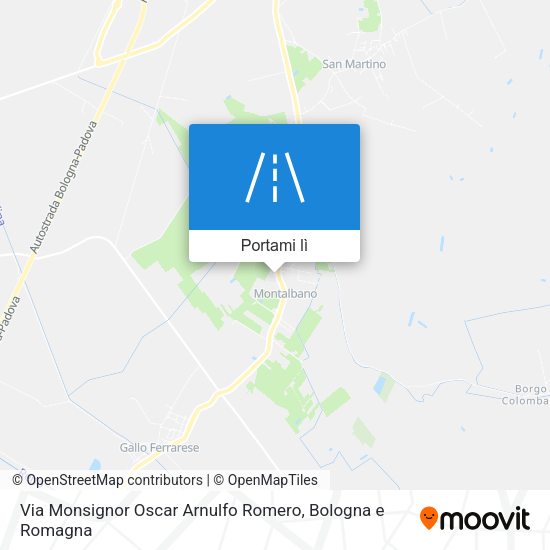 Mappa Via Monsignor Oscar Arnulfo Romero