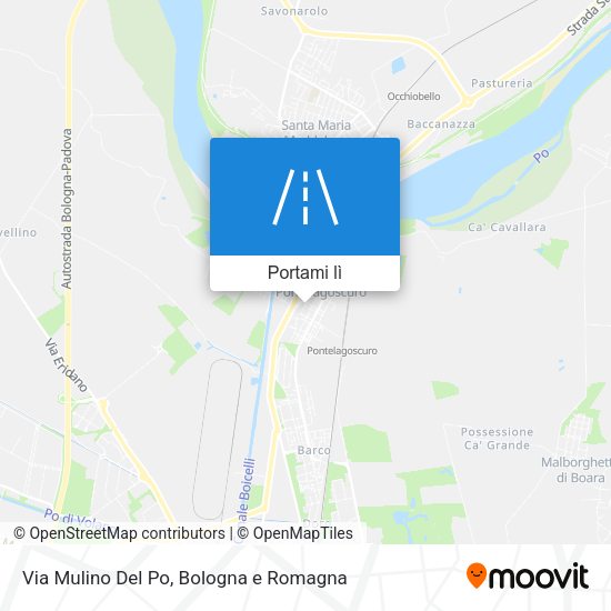Mappa Via Mulino Del Po
