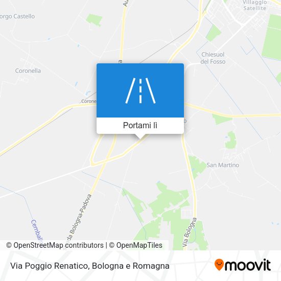 Mappa Via Poggio Renatico