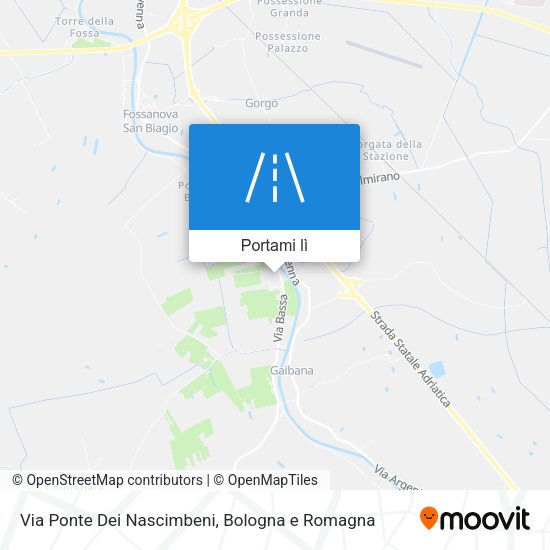 Mappa Via Ponte Dei Nascimbeni