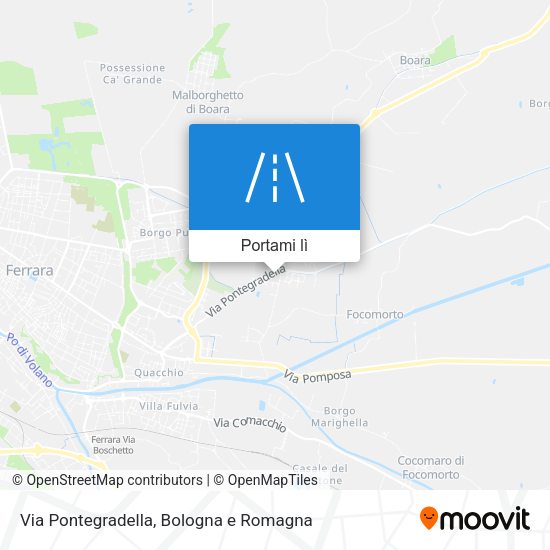 Mappa Via Pontegradella