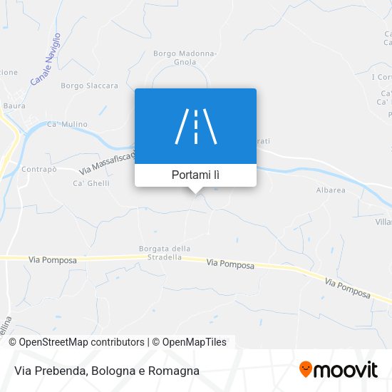Mappa Via Prebenda
