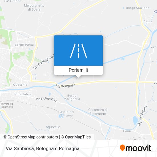 Mappa Via Sabbiosa