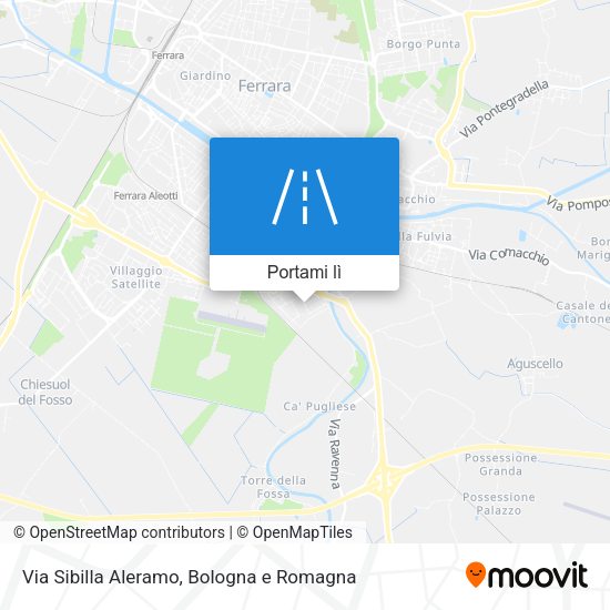 Mappa Via Sibilla Aleramo