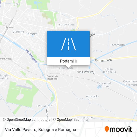 Mappa Via Valle Paviero