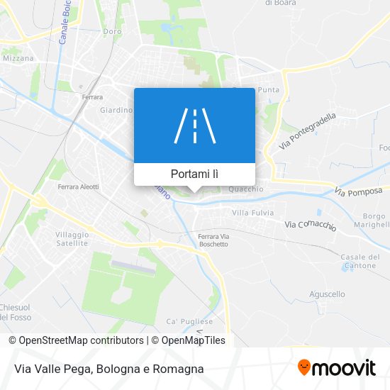 Mappa Via Valle Pega