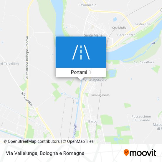 Mappa Via Vallelunga