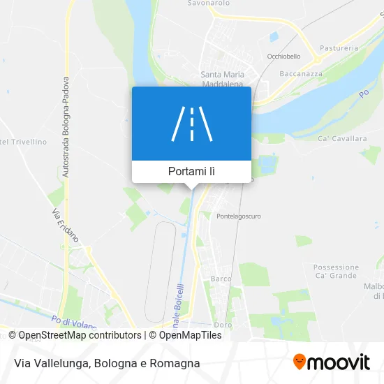 Mappa Via Vallelunga