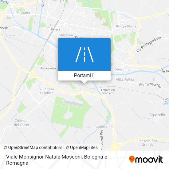 Mappa Viale Monsignor Natale Mosconi