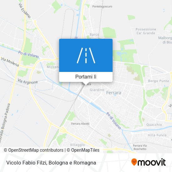 Mappa Vicolo Fabio Filzi