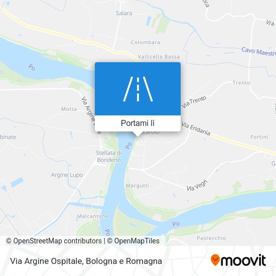 Mappa Via Argine Ospitale